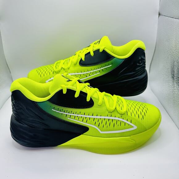Puma Stewie 1 Quiet Fire Women’s 9 Neon Yellow Athletic Basketball 378255-01 - Picture 1 of 8